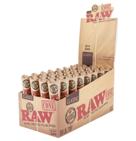 Raw Unrefined Pre-Rolled Cone 1 1/4