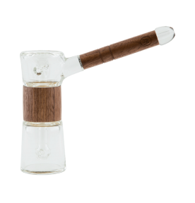 Marley Natural Glass & Walnut Bubbler