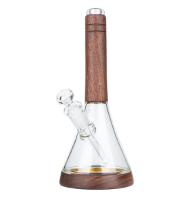 Marley Natural Glass & Walnut Water Pipe 
