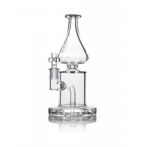 Clear Straight Base W/ Fixed Downstem Water Pipe
