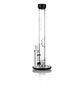 Extra Large Straight Base Water Pipe - Black Accents