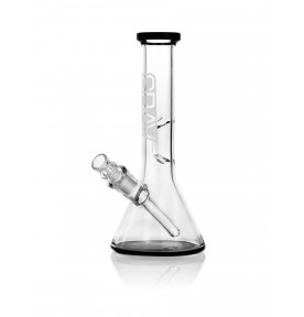 Small, Black Accent Beaker Base Water Pipe